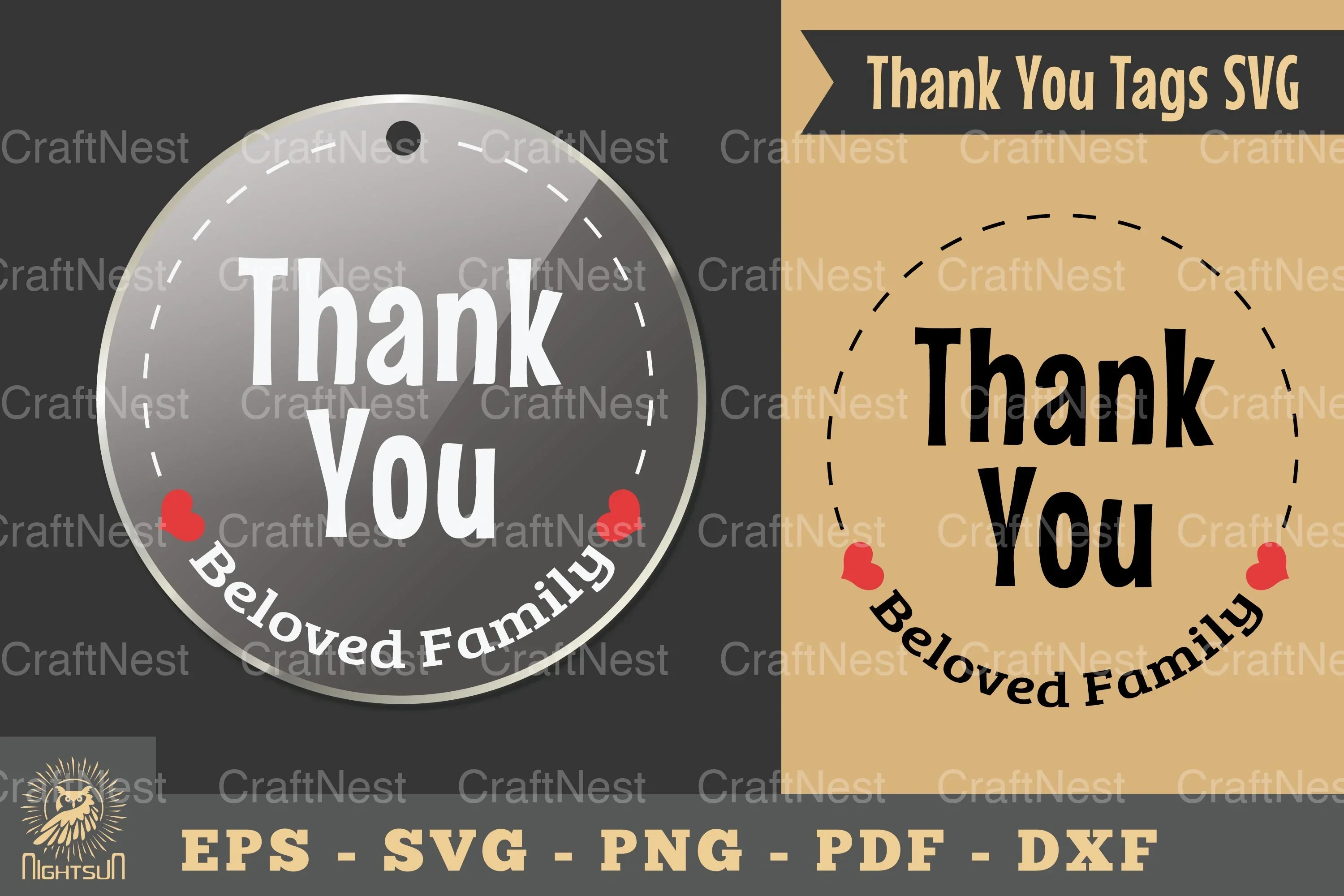 Thank You Tags SVG Bundle