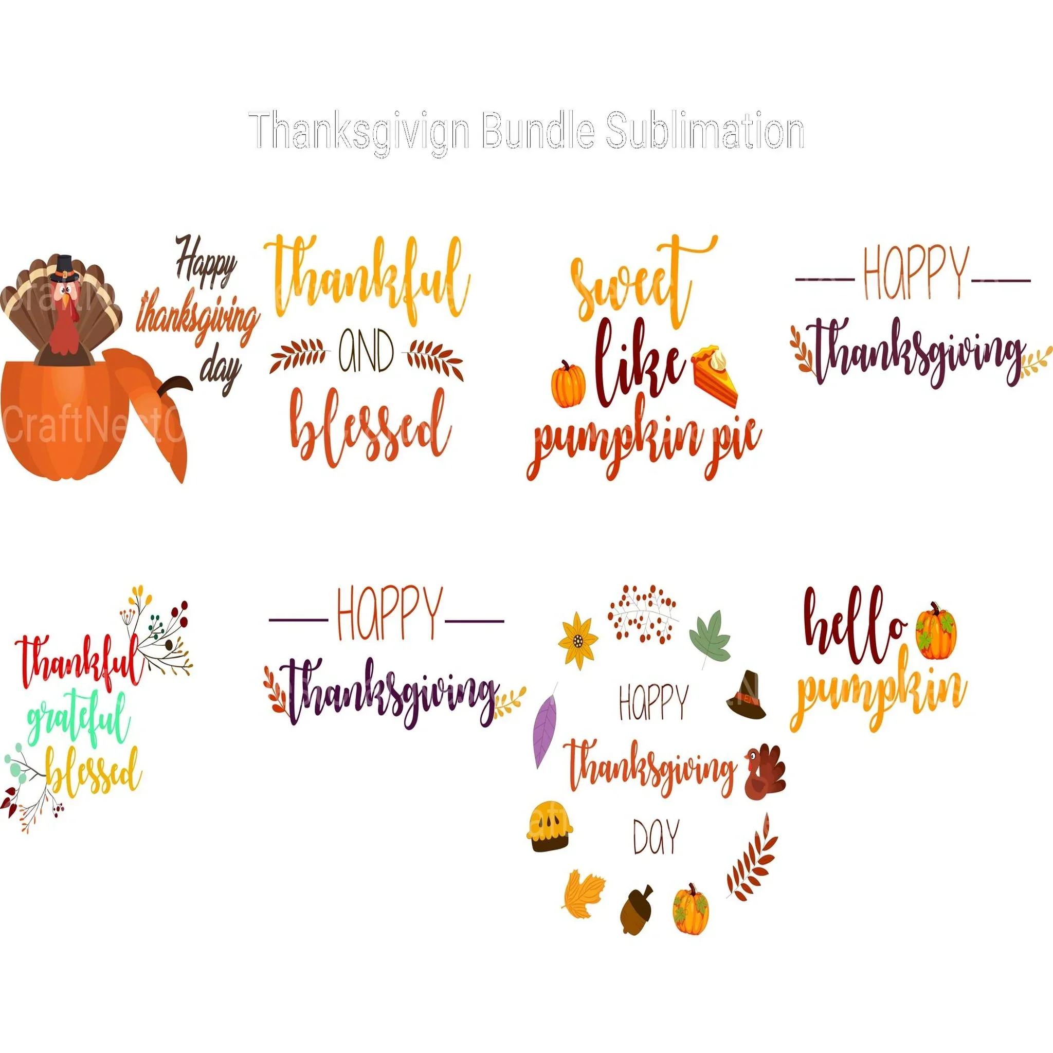 Thanksgiving SVG Bundle - Image 4