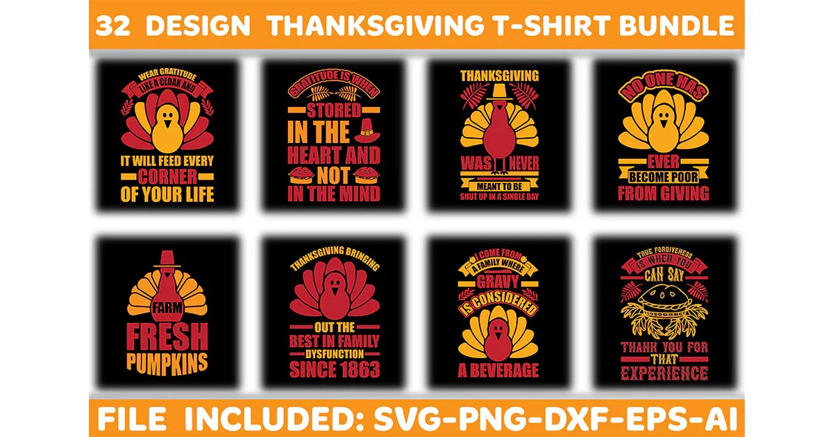 Thanksgiving T-Shirt Bundle