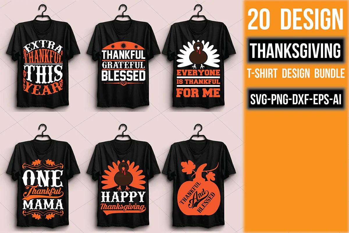Thanksgiving T Shirt Bundle - Image 3