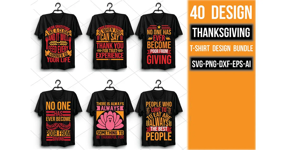 Thanksgiving T Shirt Bundle - Image 3