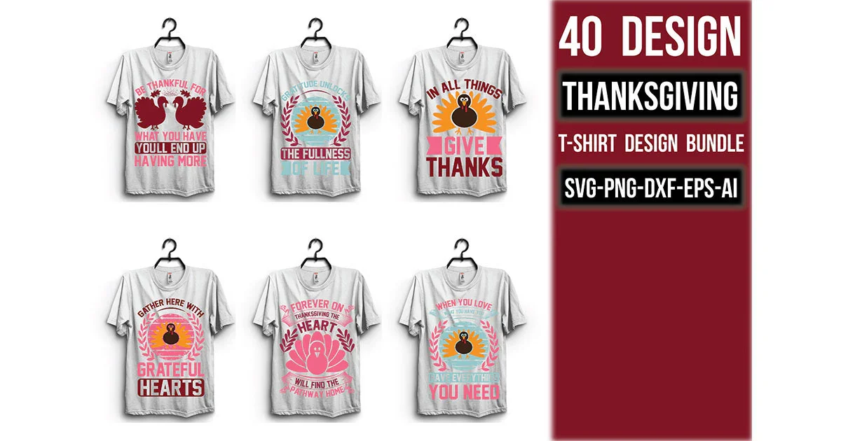 Thanksgiving T Shirt Bundle - Image 3