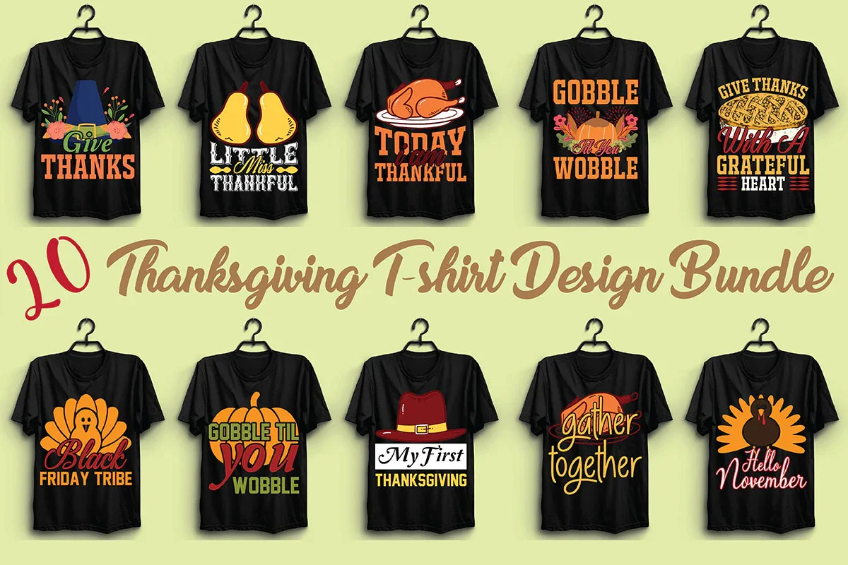 Thanksgiving T Shirt Bundle - Image 2