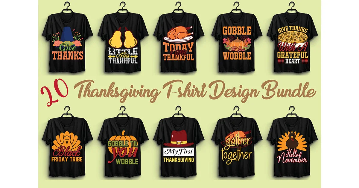 Thanksgiving T Shirt Bundle - Image 3