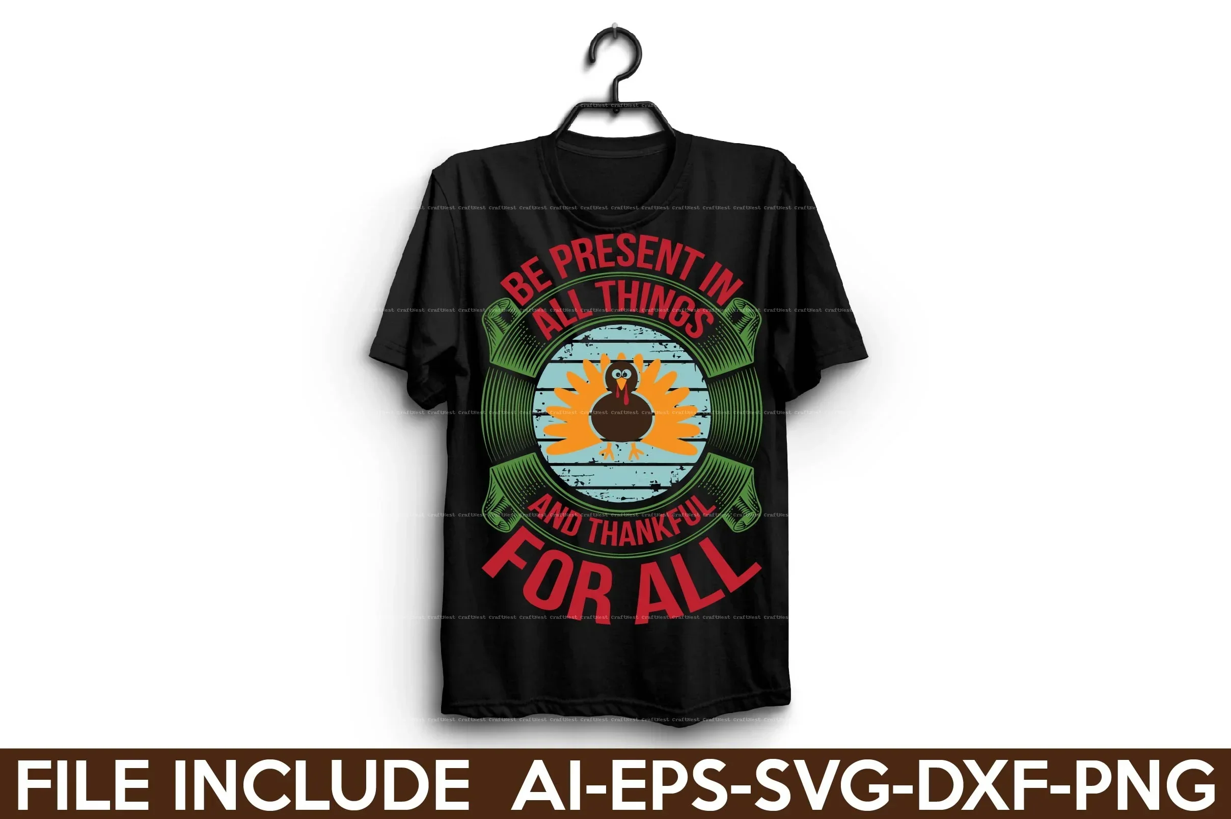 Thanksgiving T-Shirt Design SVG Bundle - Image 3