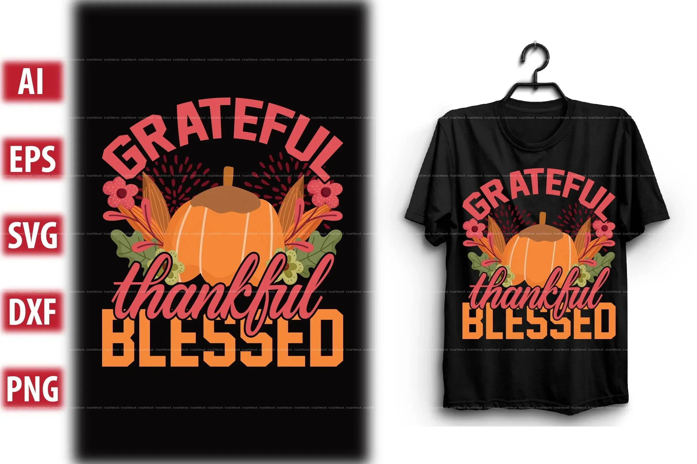 Thanksgiving T-Shirt Design SVG Bundle - Image 10