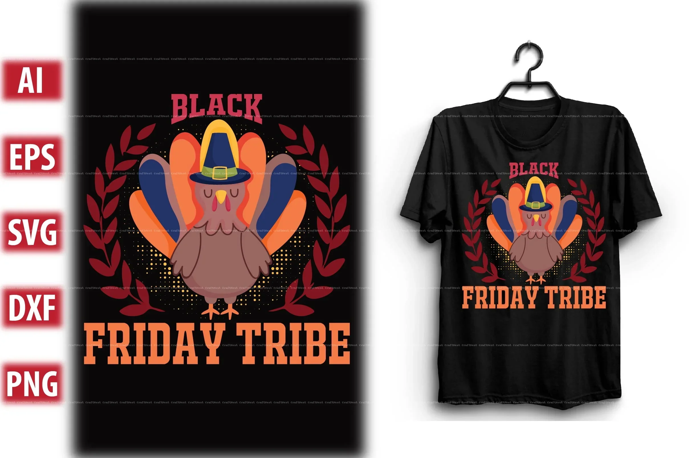 Thanksgiving T-Shirt Design SVG Bundle - Image 4