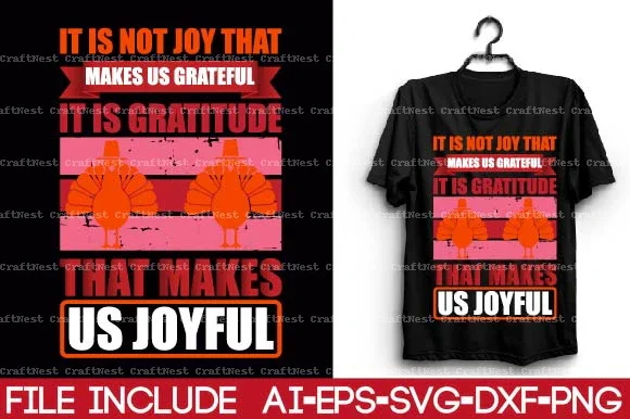 Thanksgiving T-Shirt Design SVG Bundle - Image 12