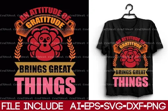Thanksgiving T-Shirt Design SVG Bundle - Image 9