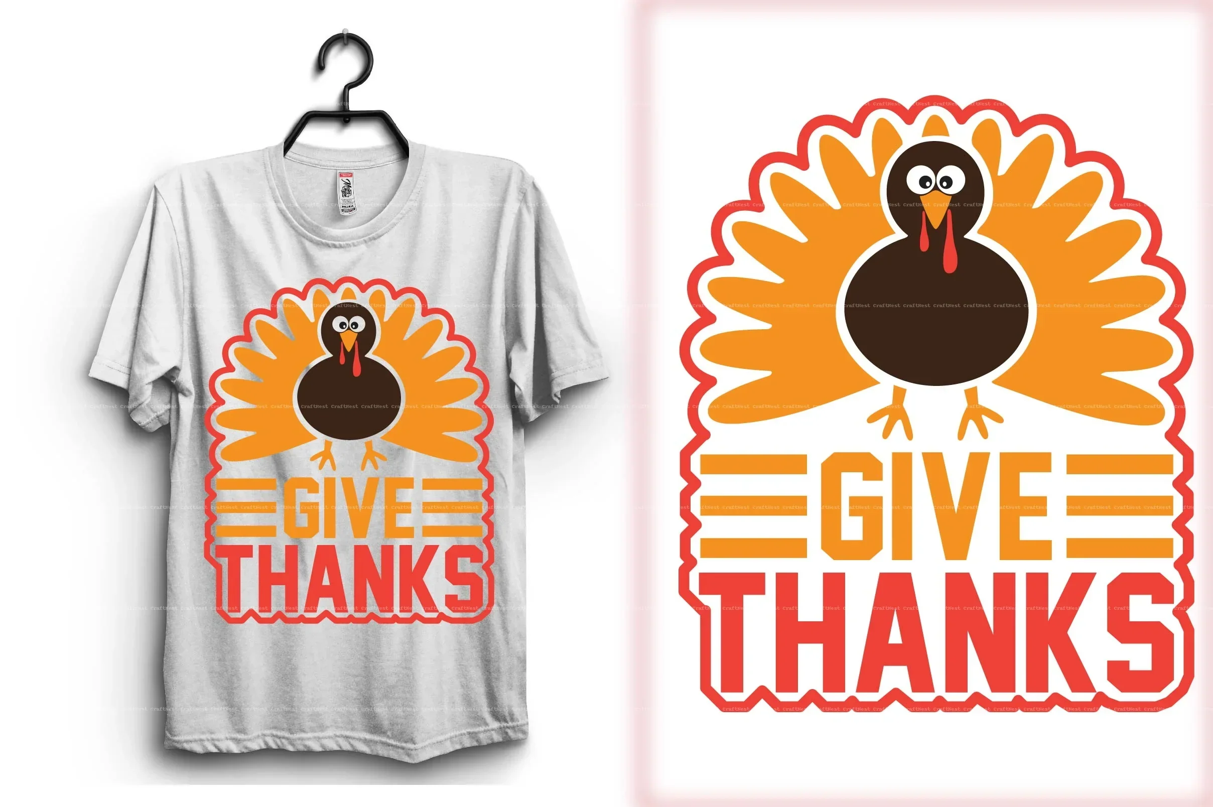 Thanksgiving T-Shirt Design SVG Bundle - Image 5