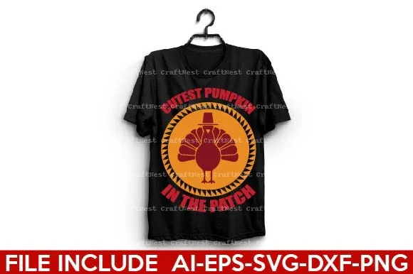 Thanksgiving T-Shirt Design SVG Bundle - Image 8