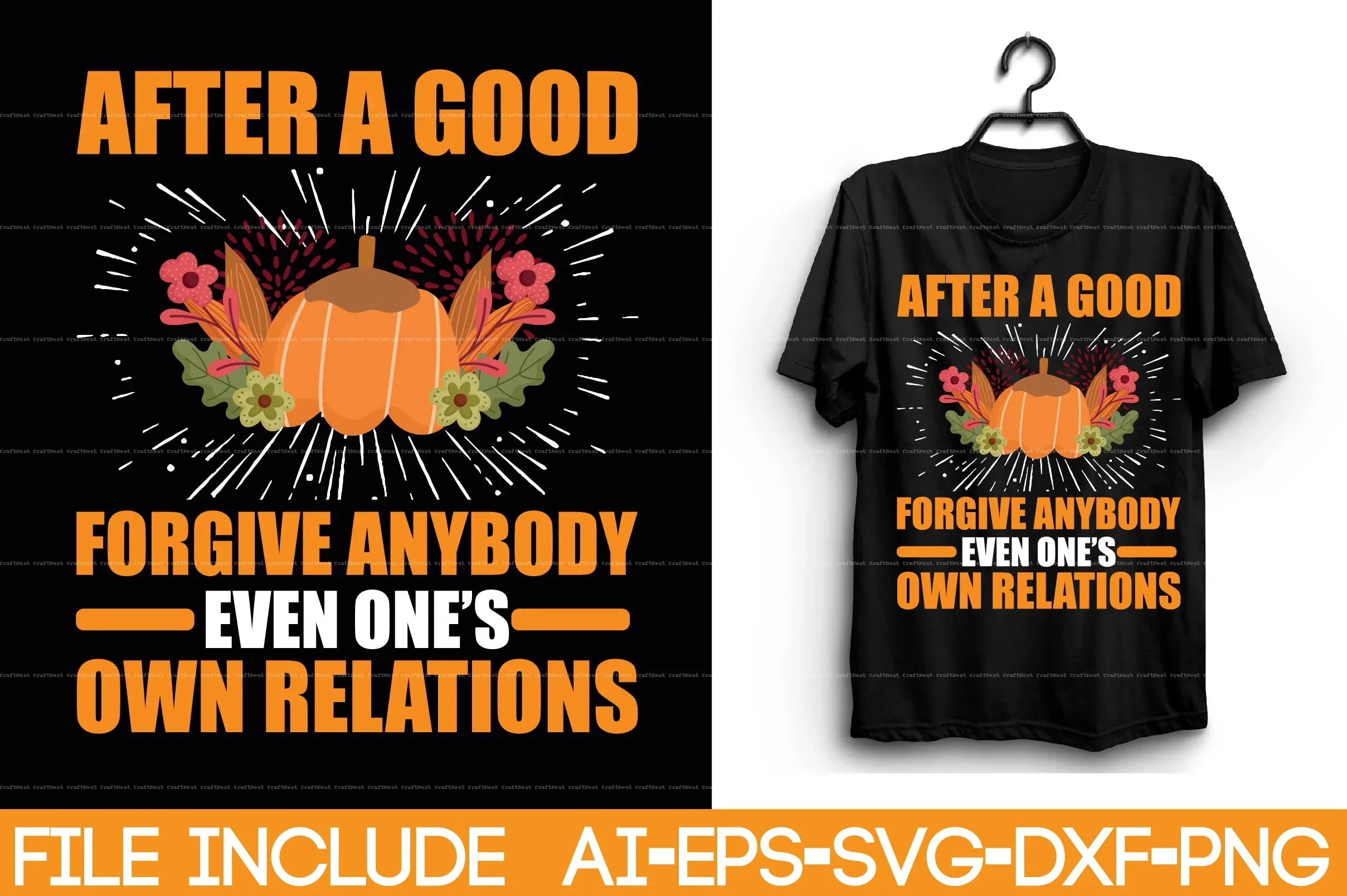 Thanksgiving T-Shirt SVG Bundle - Image 6