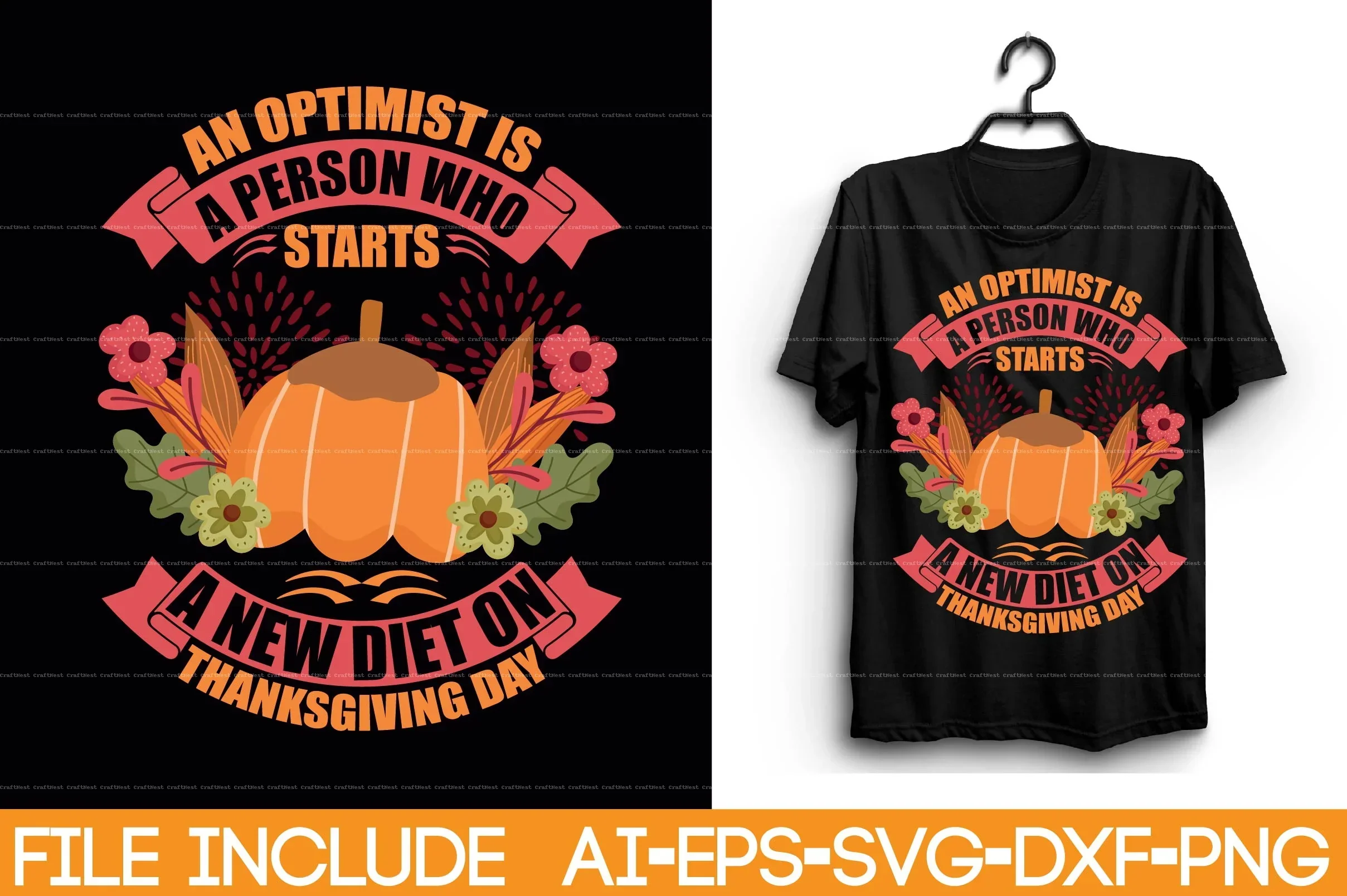 Thanksgiving T-Shirt SVG Bundle - Image 8
