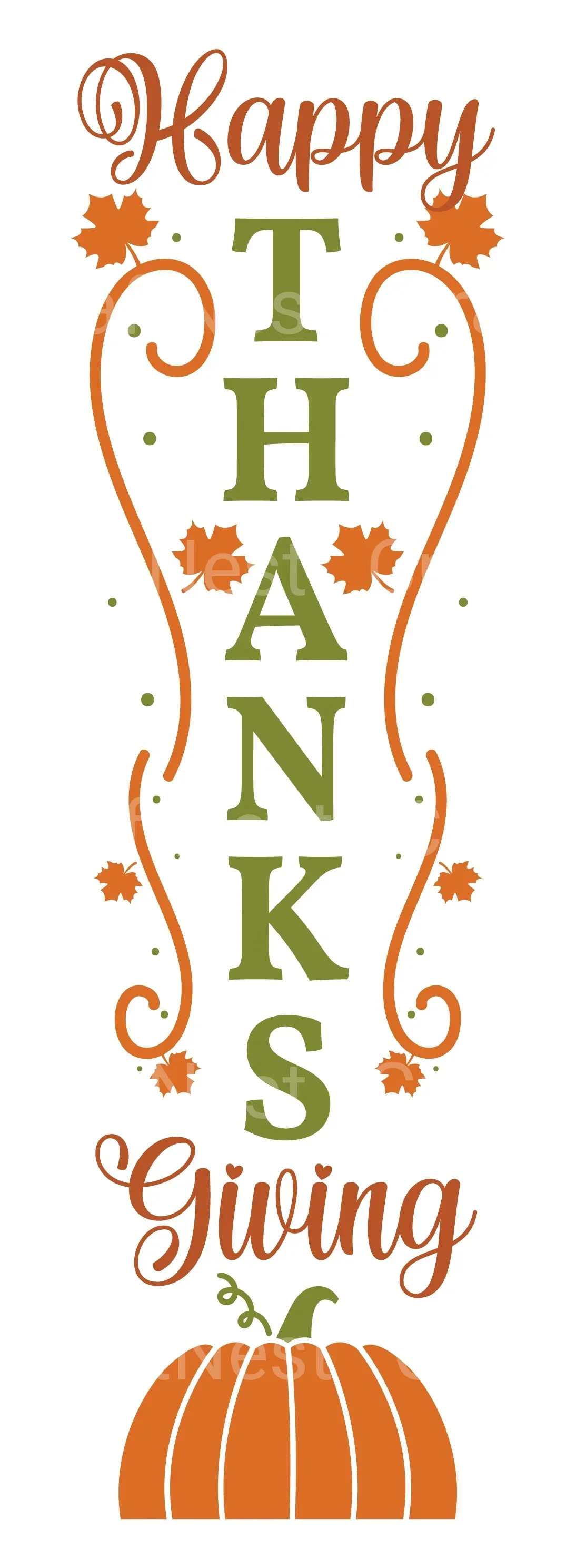 Thanksgiving Vertical Sign SVG Bundle - Image 2