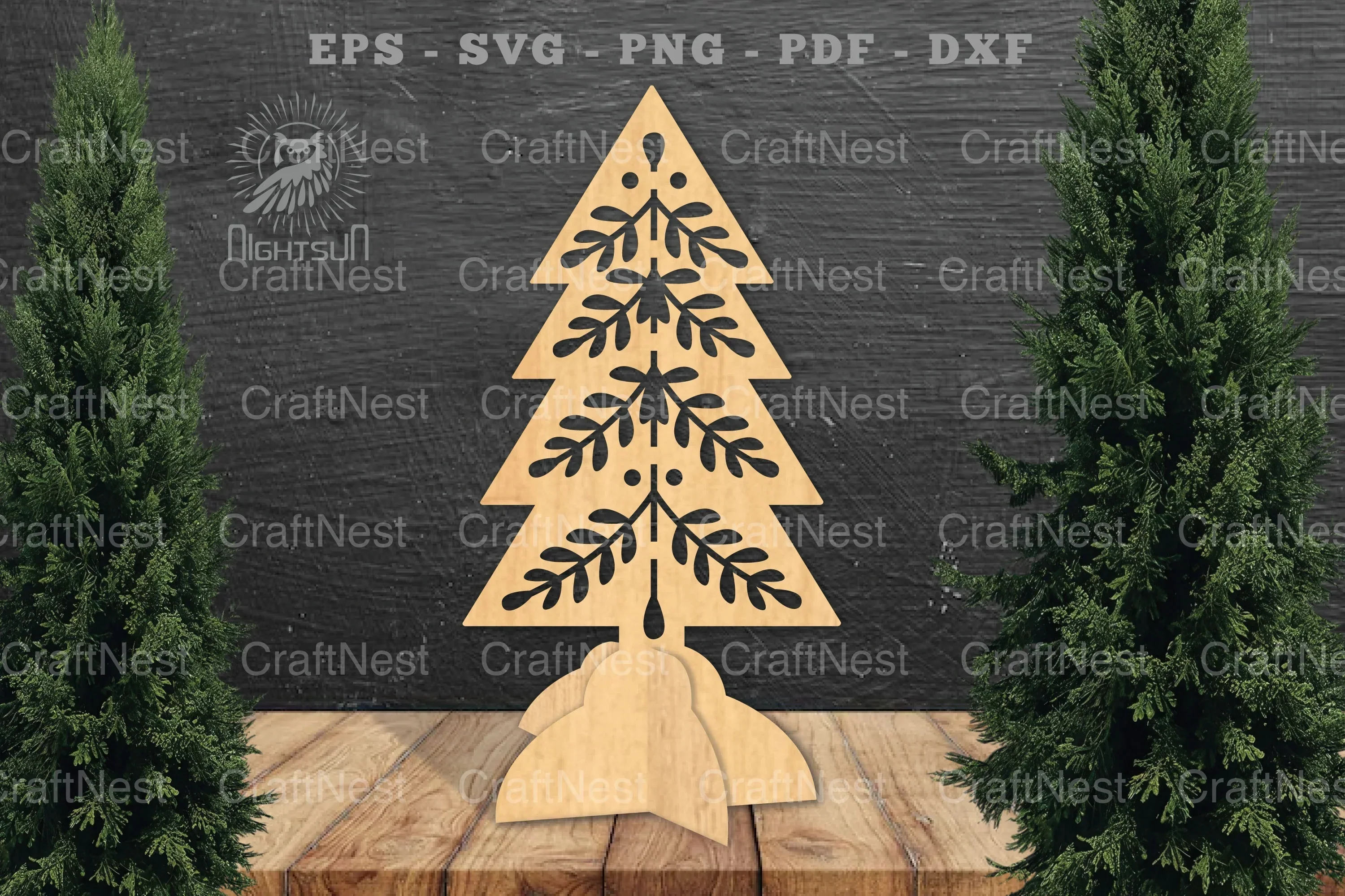 Tree Laser Cut Home Decor SVG Bundle