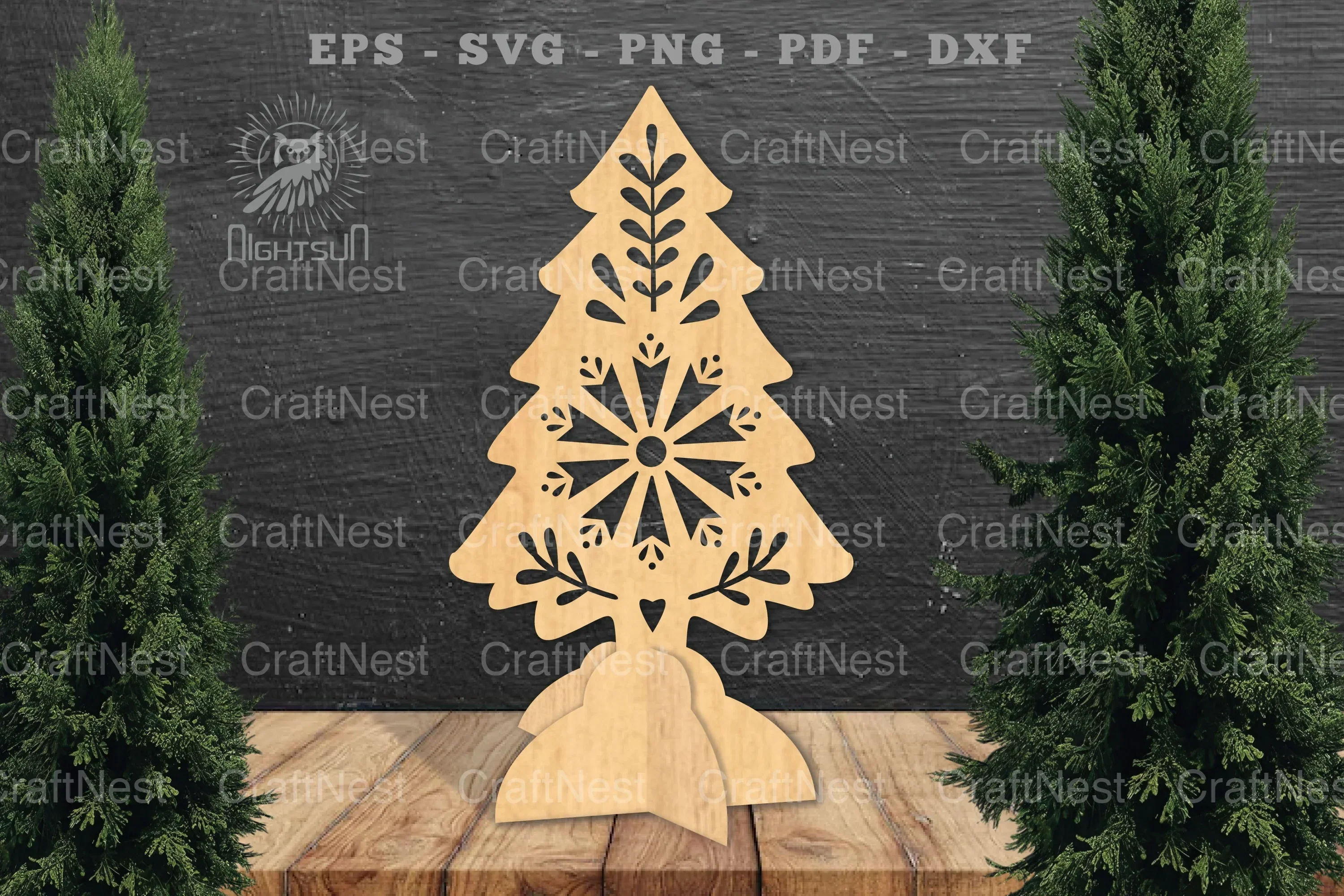 Tree Laser Cut Home Decor SVG Bundle