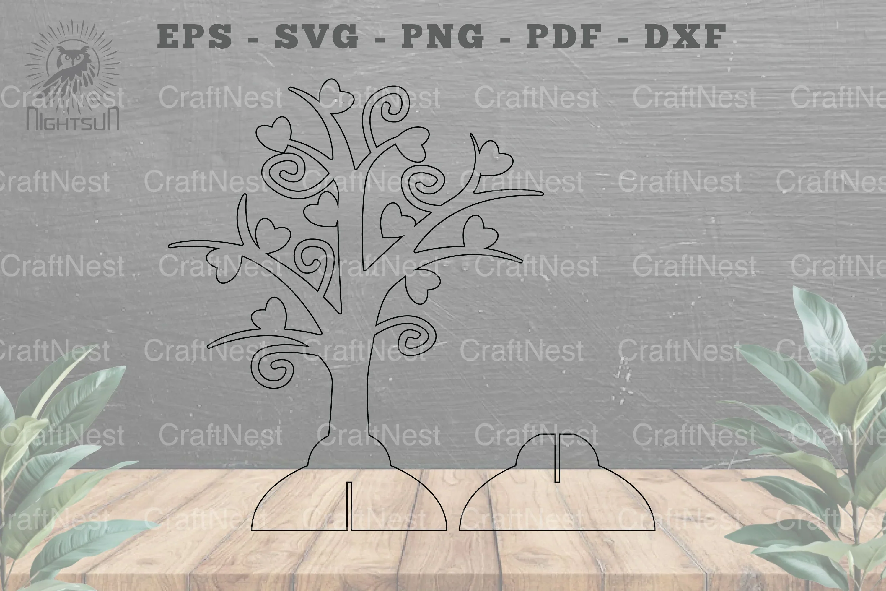 Tree Love Laser Cut Home Decoration Wall Art - Image 2