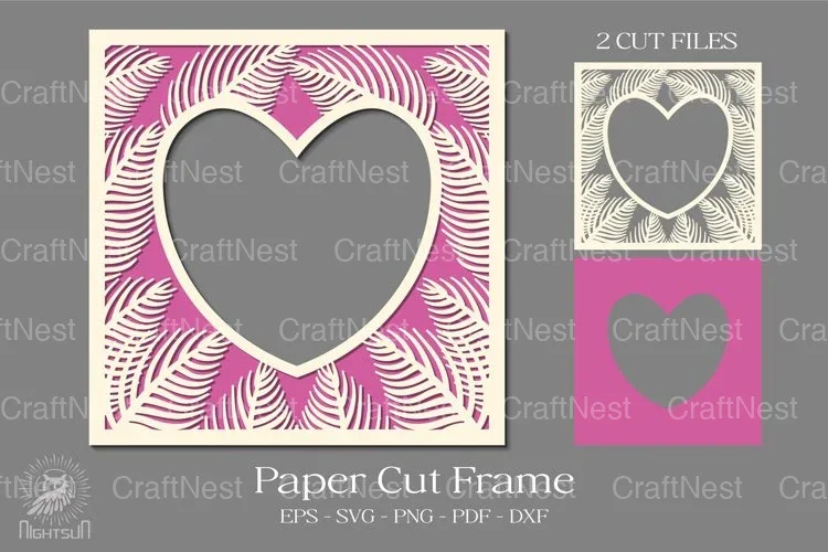 Tropical Frame 3D Shadow Box SVG Bundle