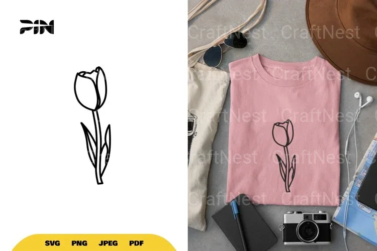 Tulip Flower SVG Bundle