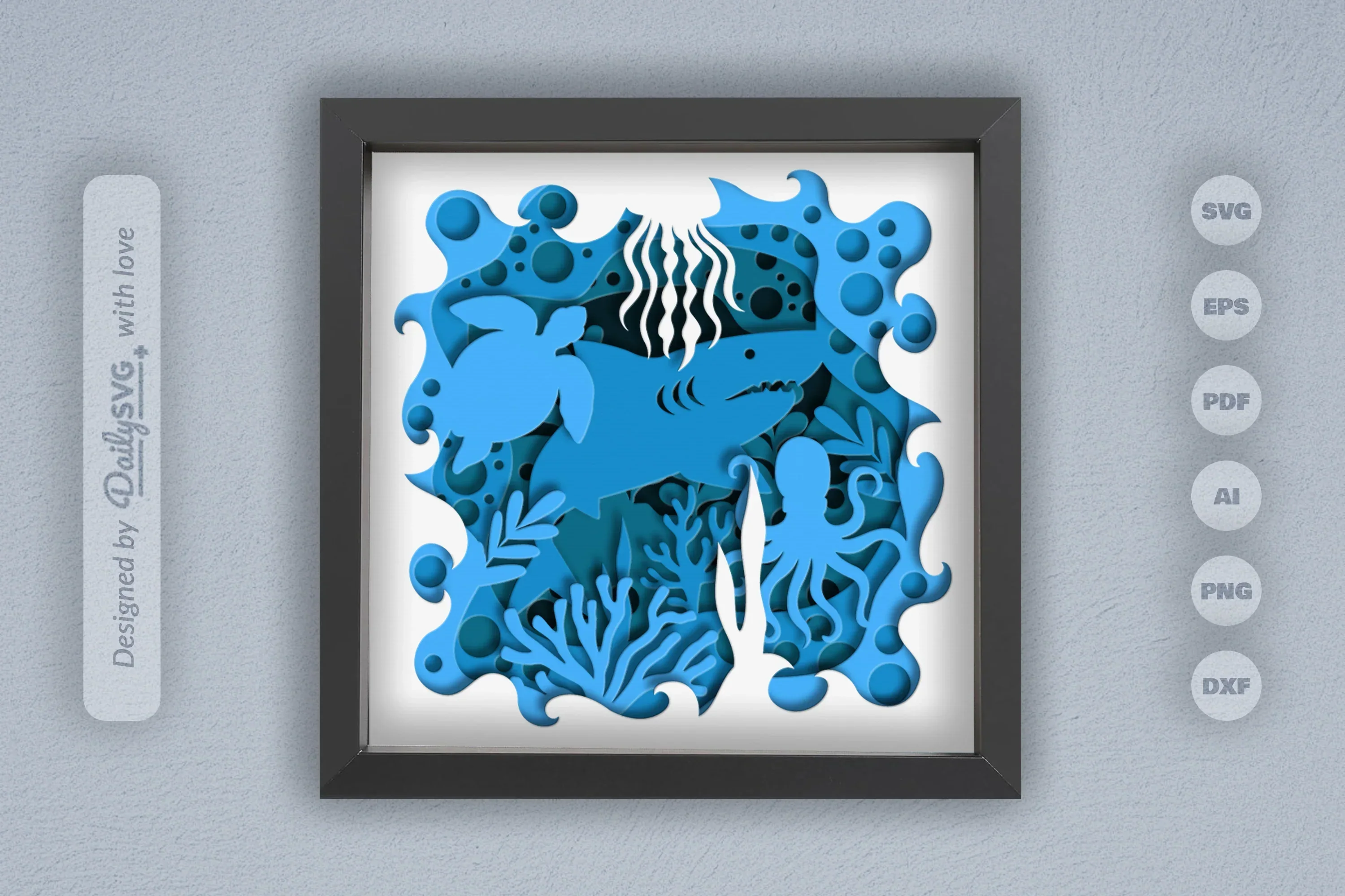 Under the Sea Coral Reef Papercut SVG Bundle - Image 3