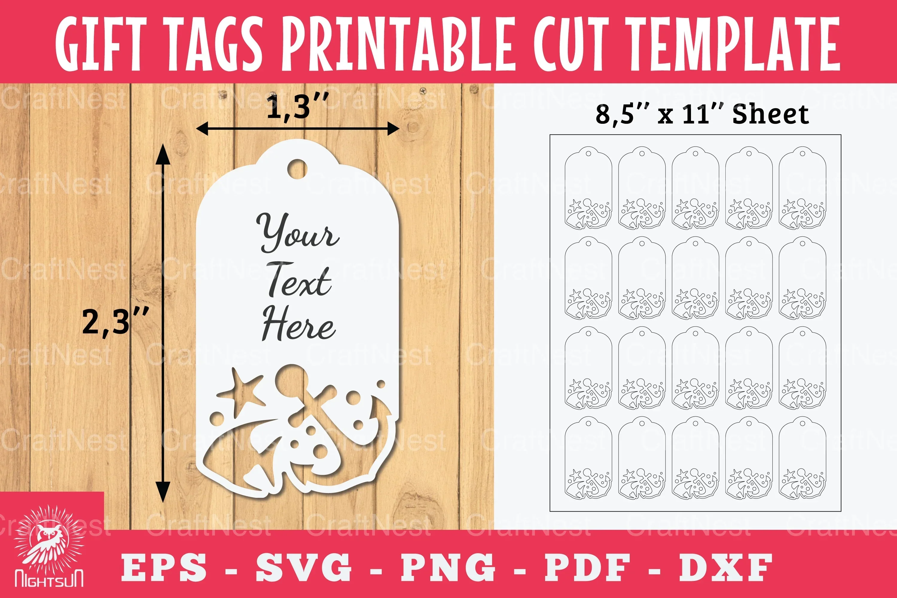Underwater Gift Tags Printable Bundle