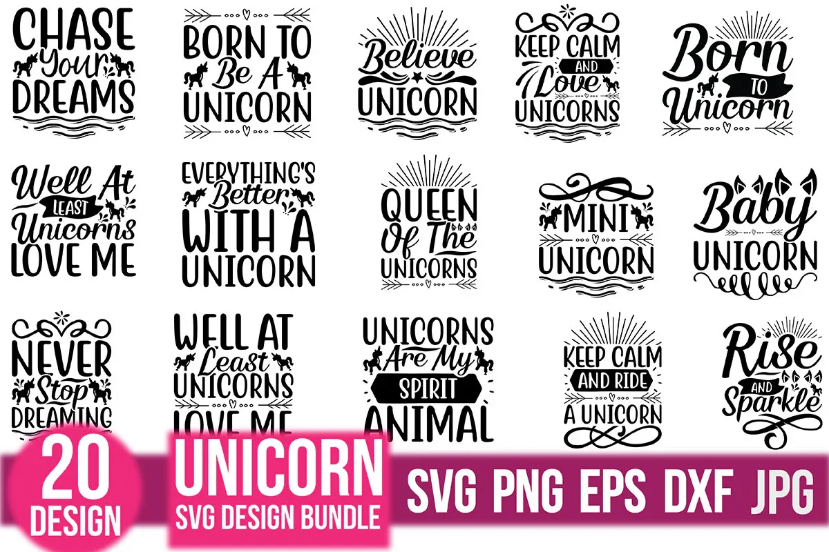 Unicorn SVG Bundle