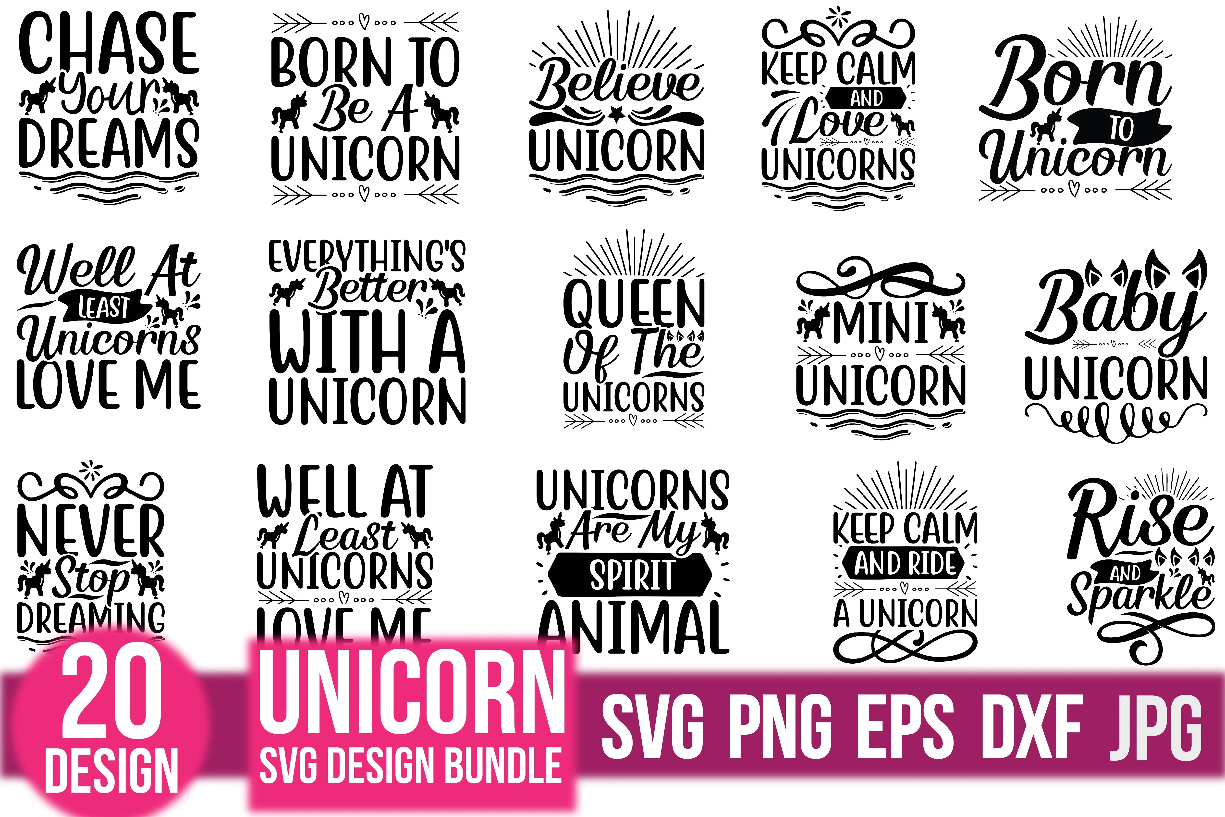 Unicorn SVG Bundle - Image 2