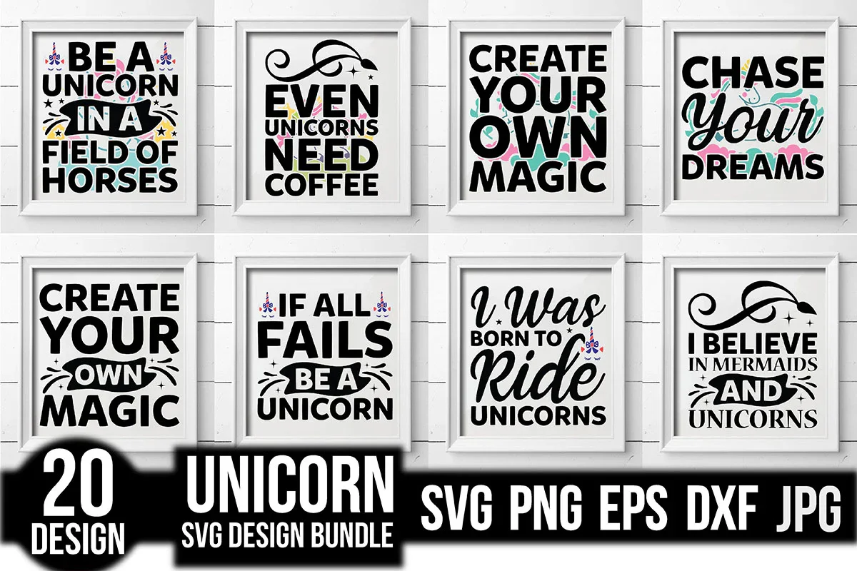 Unicorn SVG Bundle