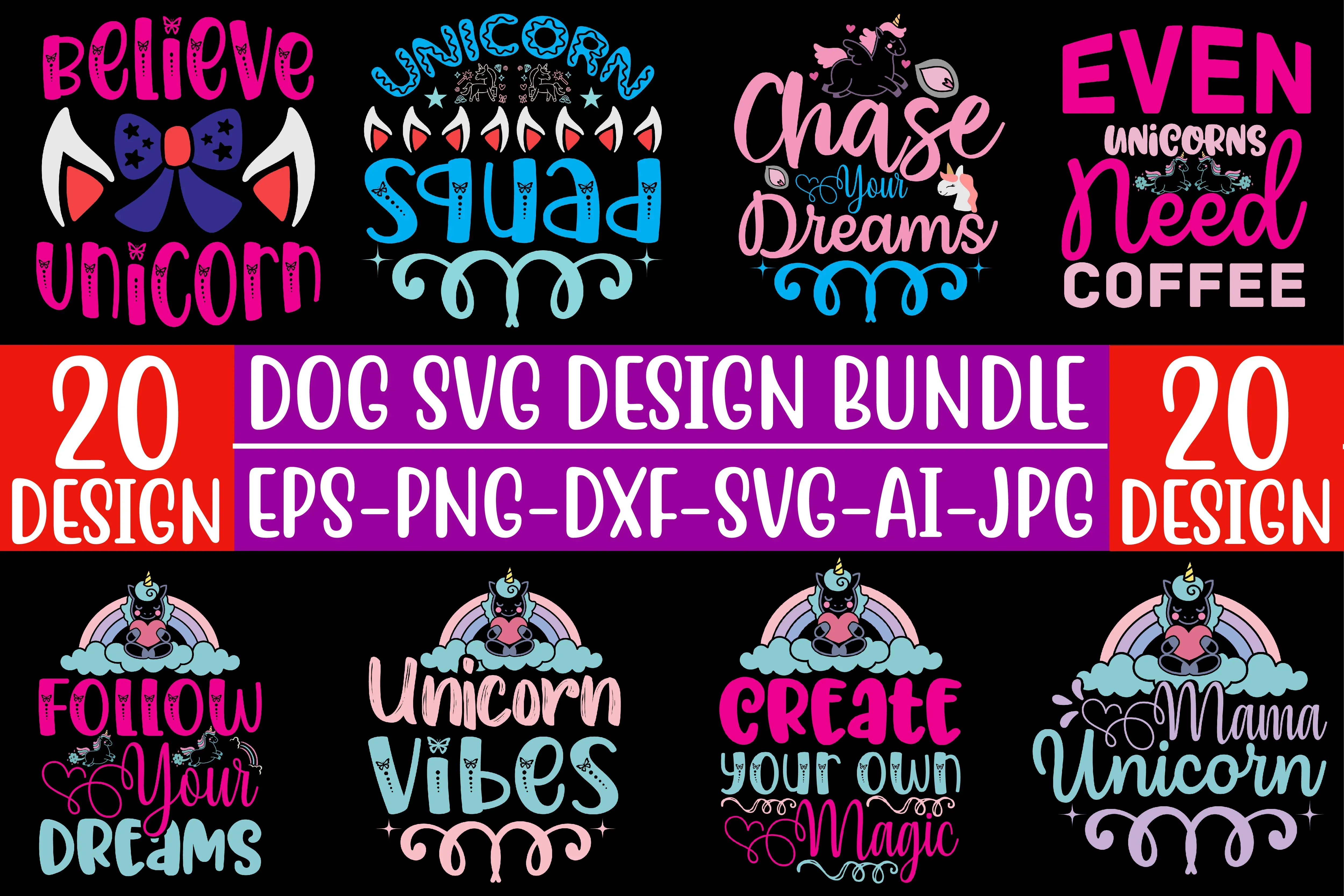 Unicorn SVG Bundle