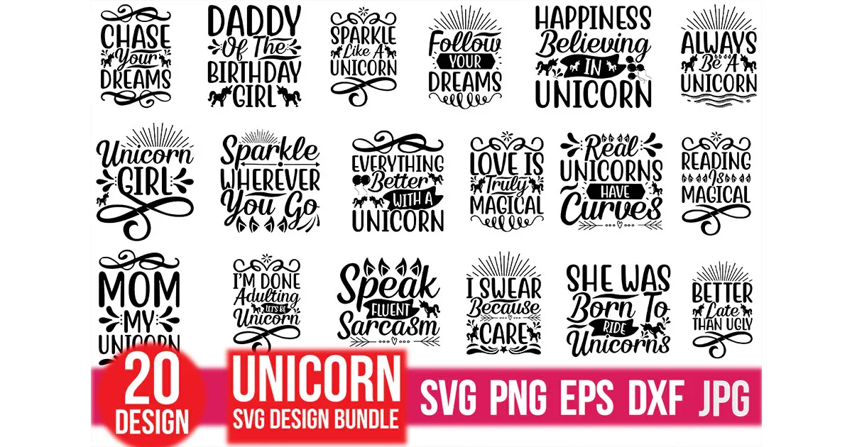 Unicorn SVG Bundle