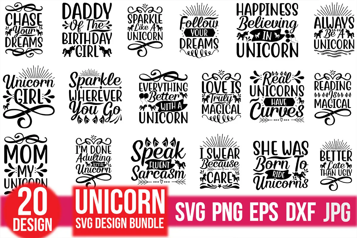 Unicorn SVG Bundle - Image 3