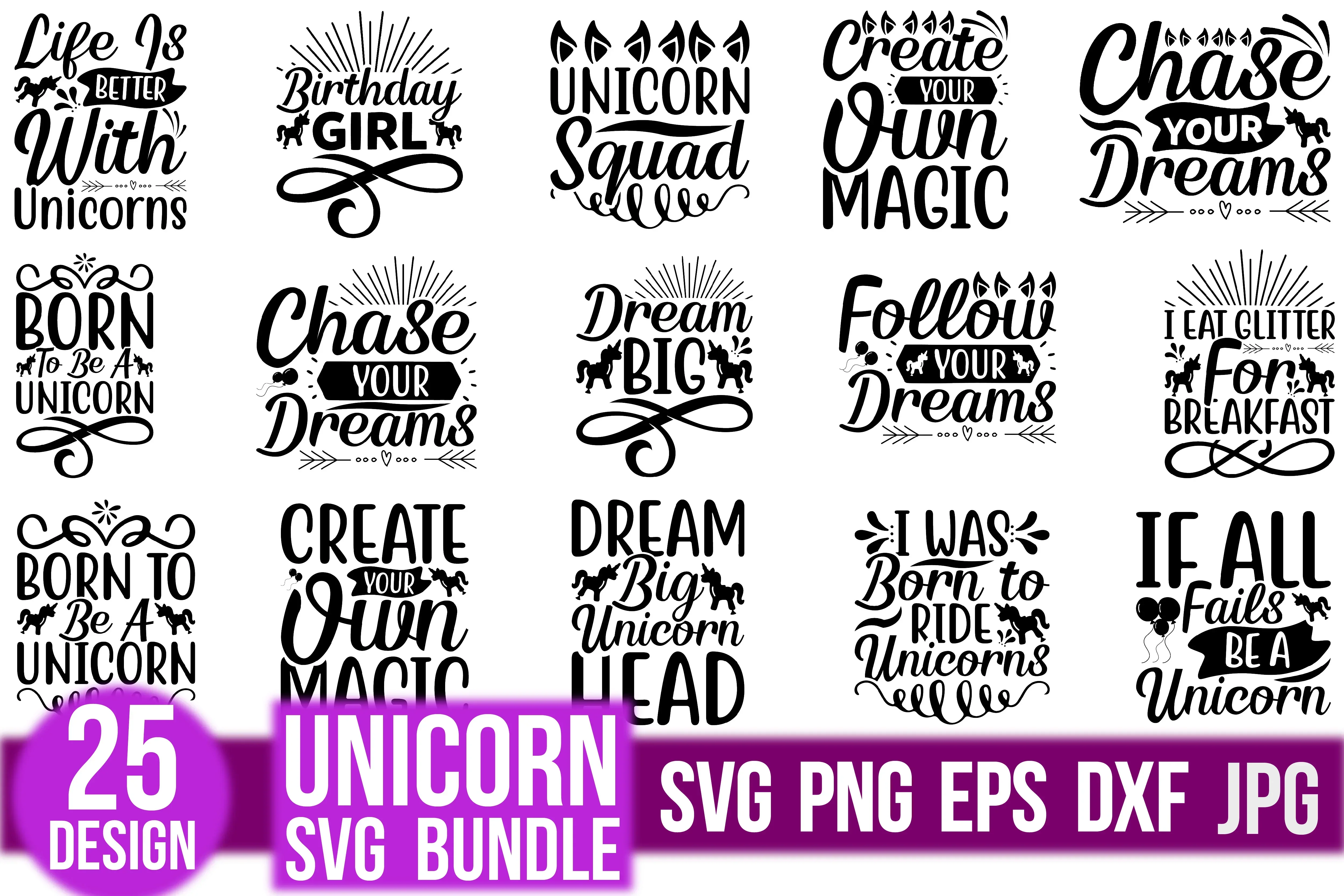 Unicorn SVG Bundle - Image 2