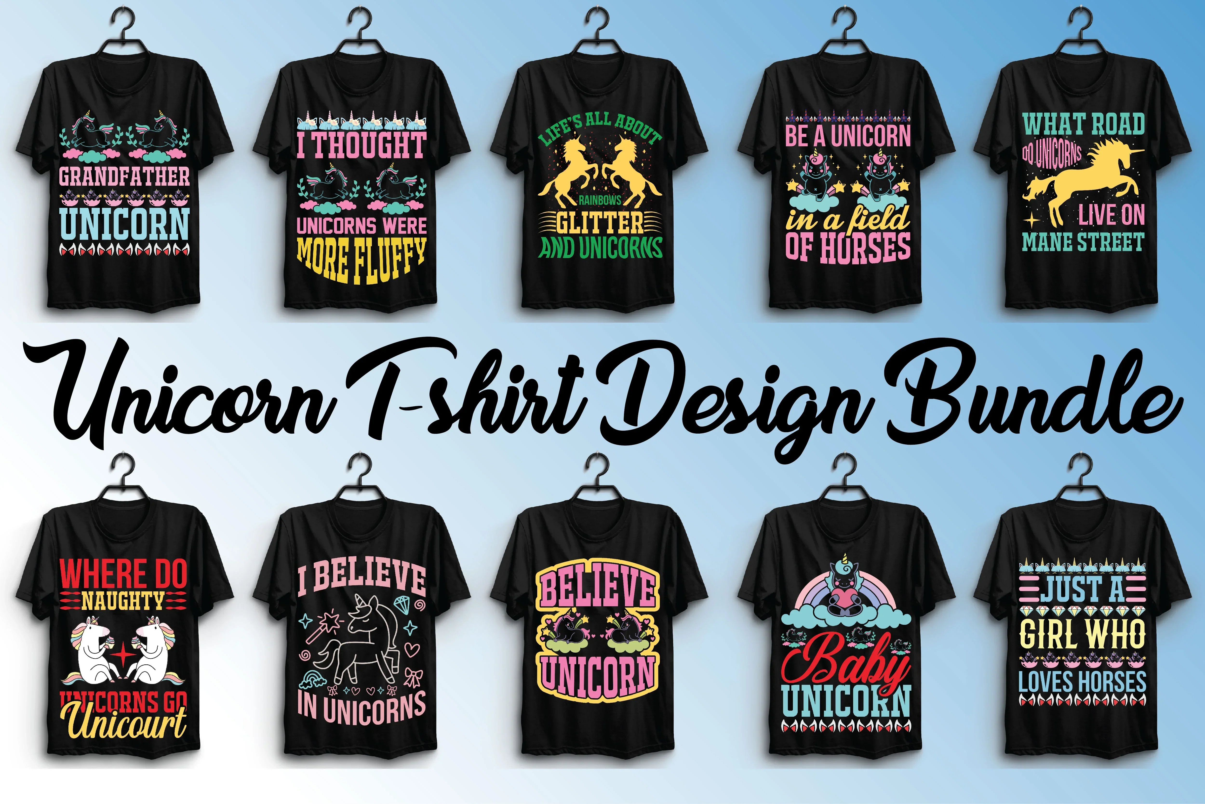 Unicorn T Shirt Bundle