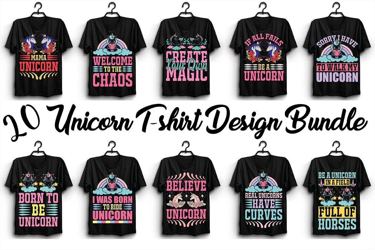 Unicorn T Shirt Bundle