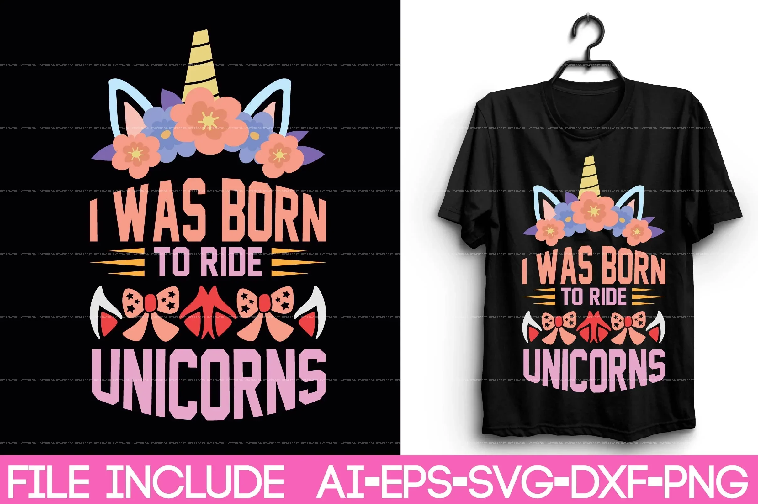 Unicorn T-Shirt Design SVG Bundle - Image 13