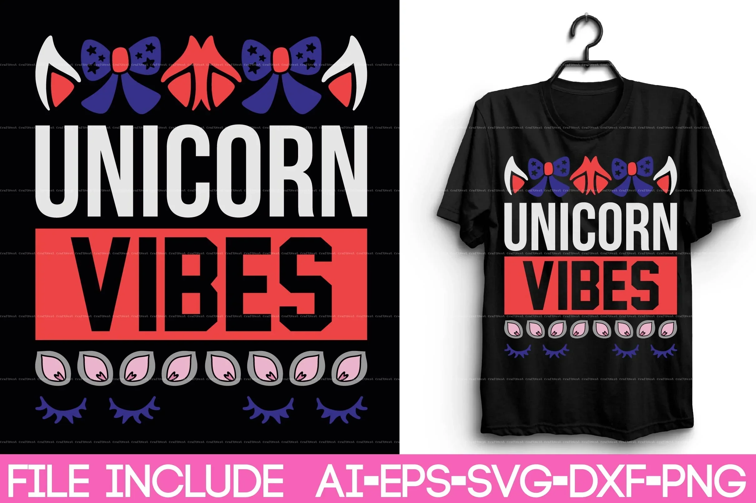 Unicorn T-Shirt Design SVG Bundle - Image 9