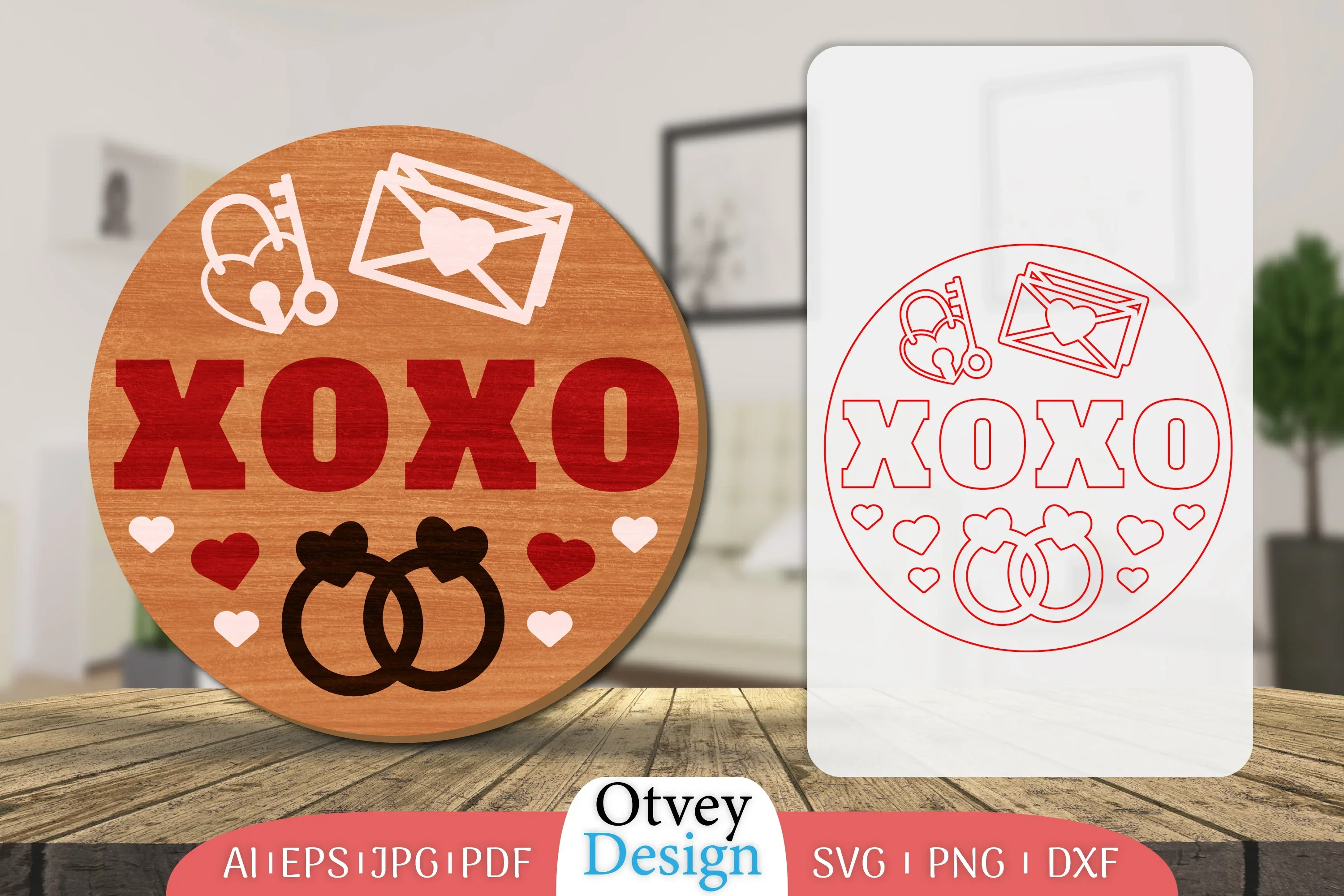 Valentine Door Welcome Sign SVG Bundle