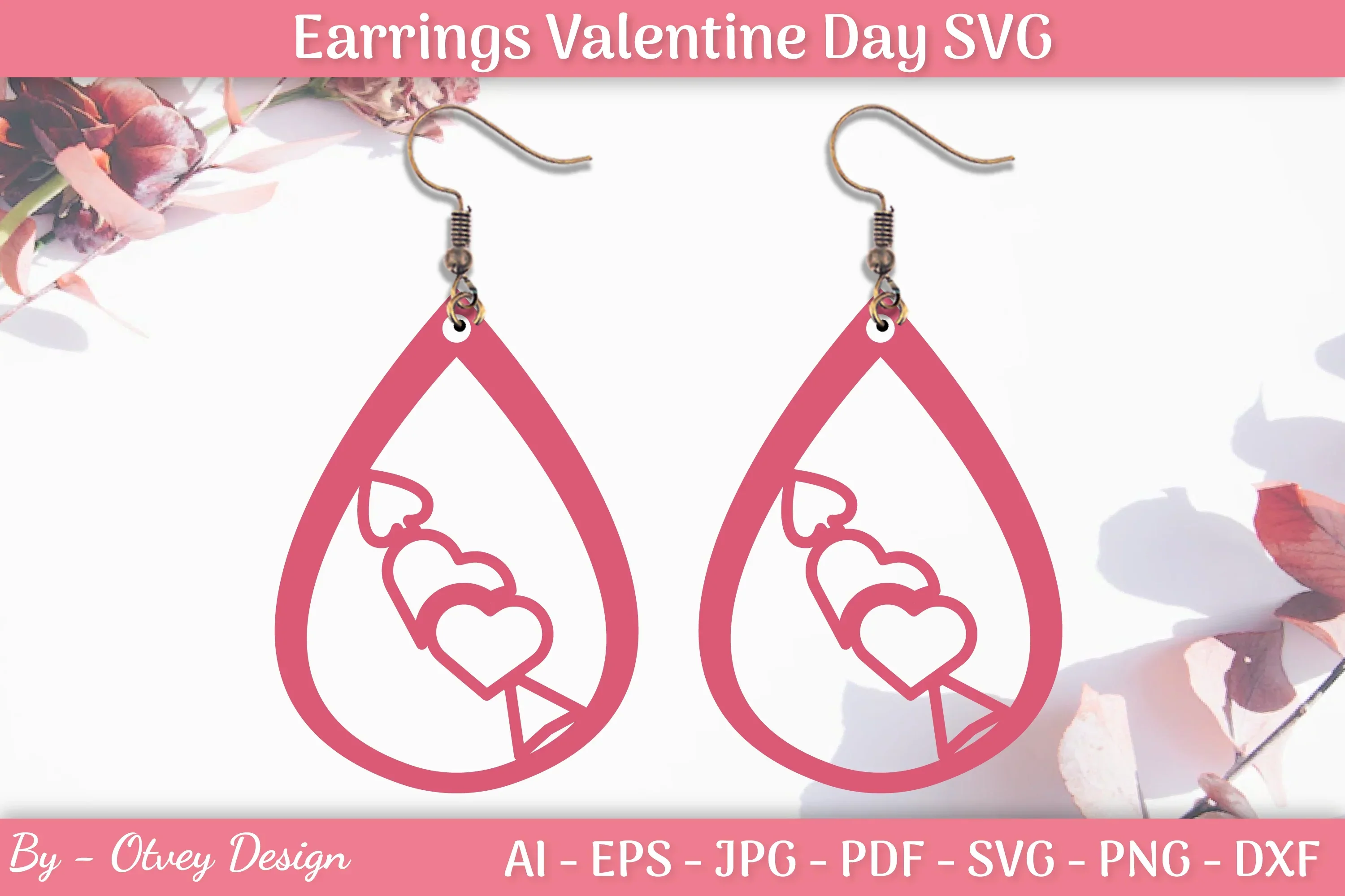 Valentine Earrings SVG Bundle