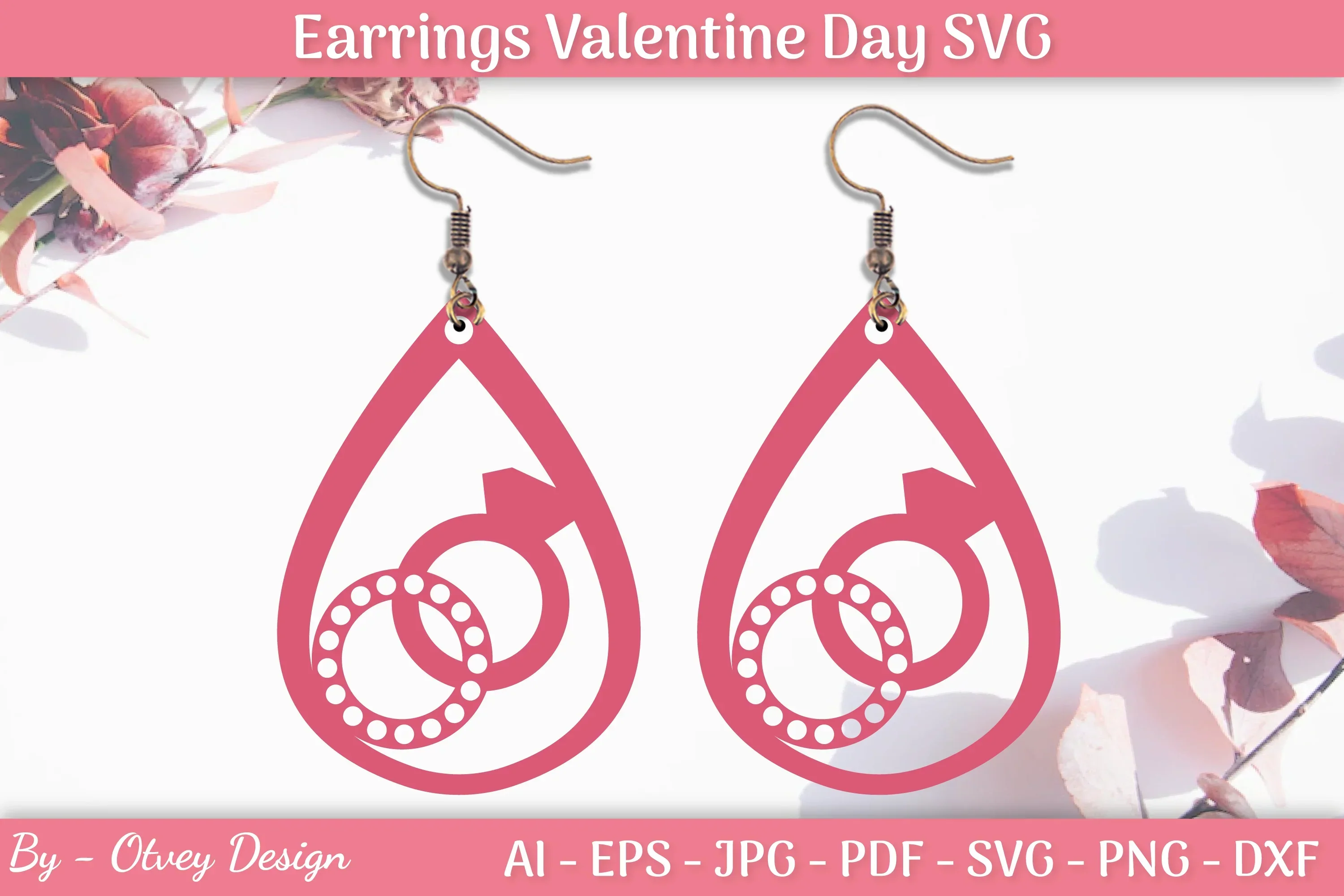 Valentine Earrings SVG Bundle