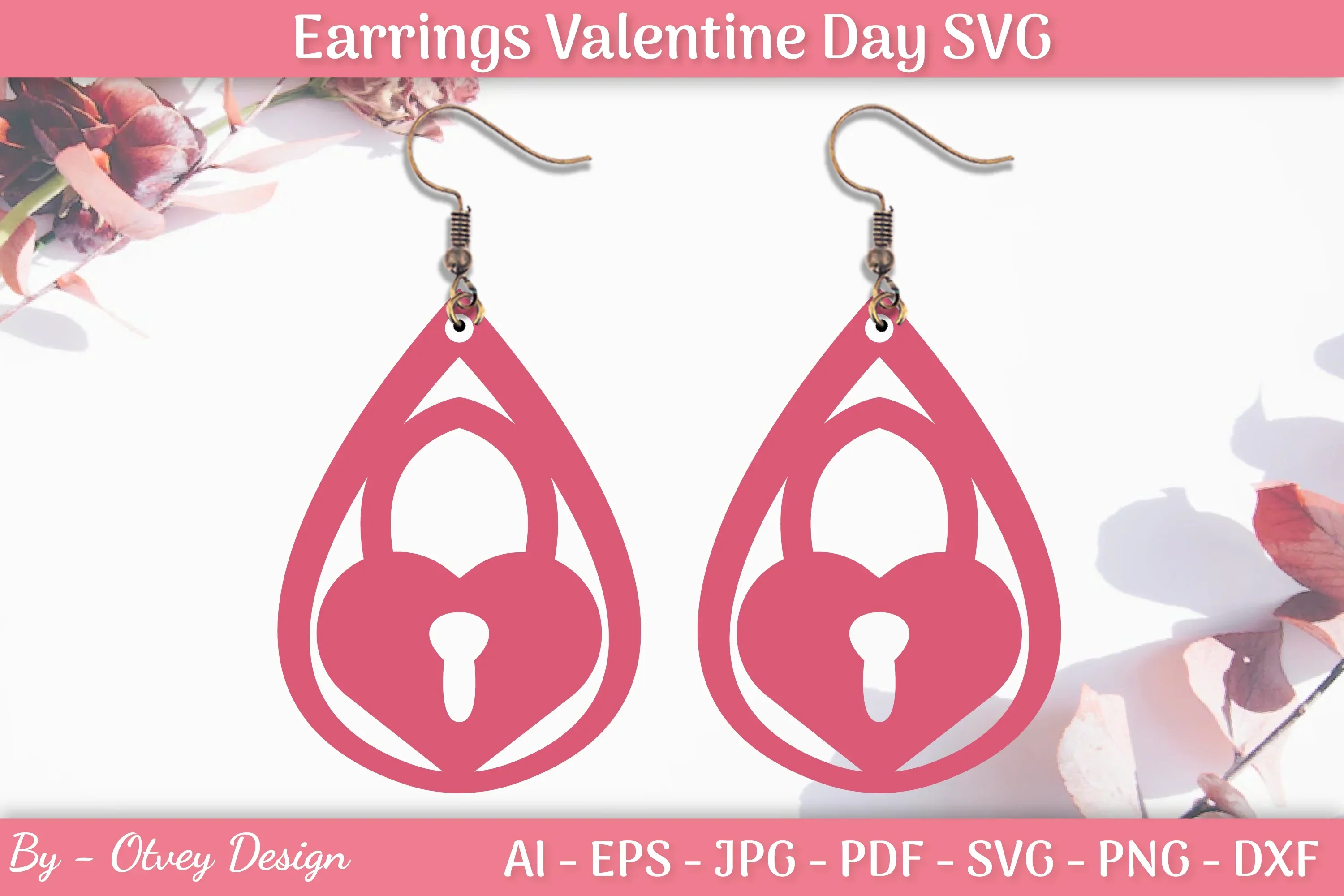 Valentine Earrings SVG Bundle