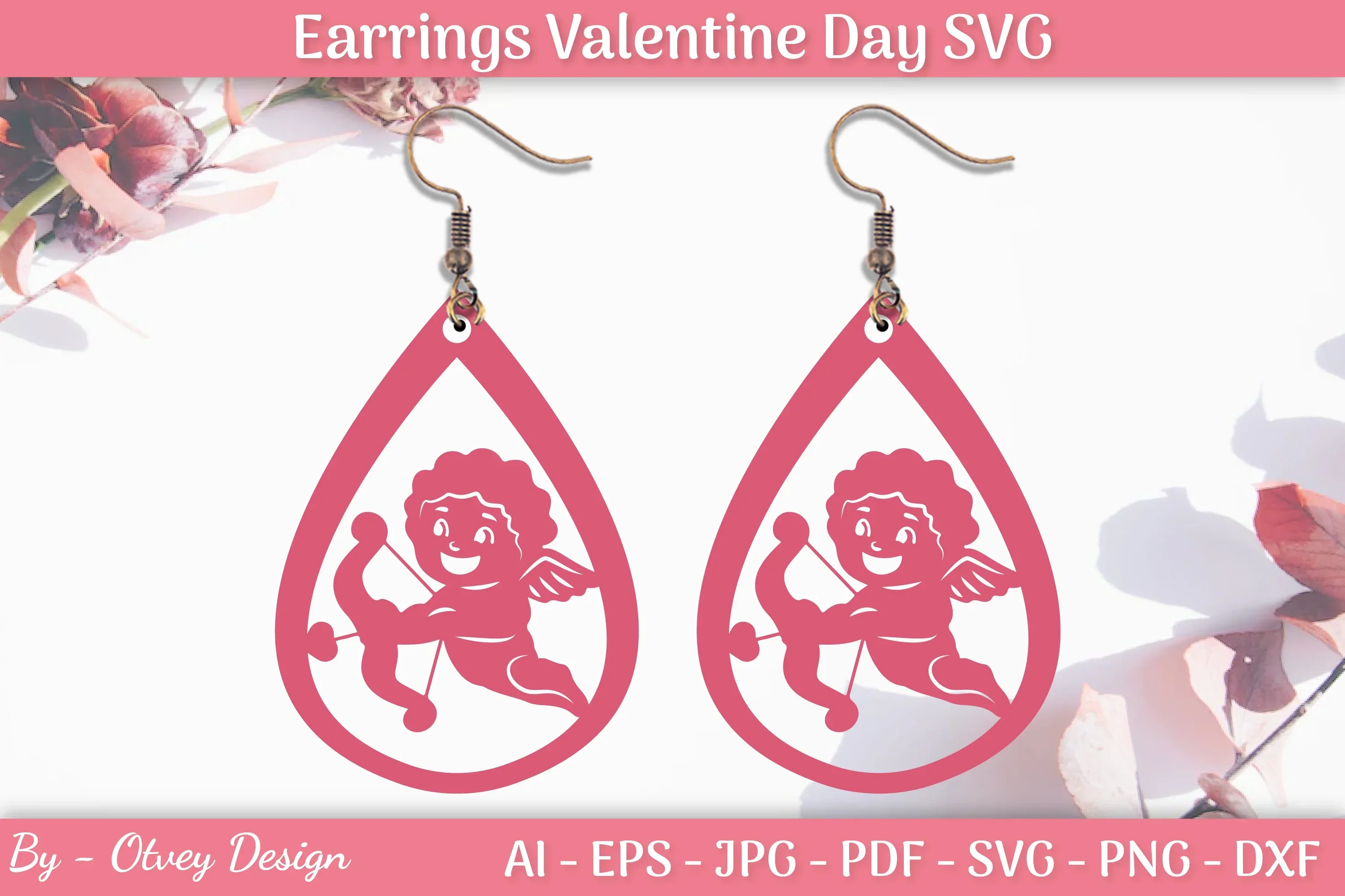 Valentine Earrings SVG Bundle