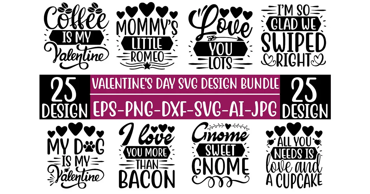 Valentine‚Äôs Day SVG Bundle