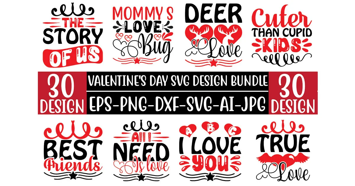 Valentine SVG Bundle