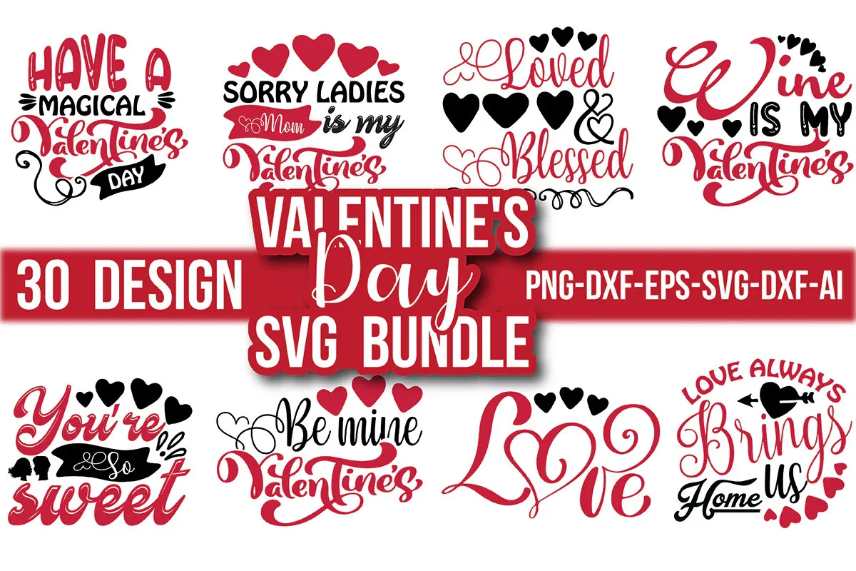 Valentine SVG Bundle