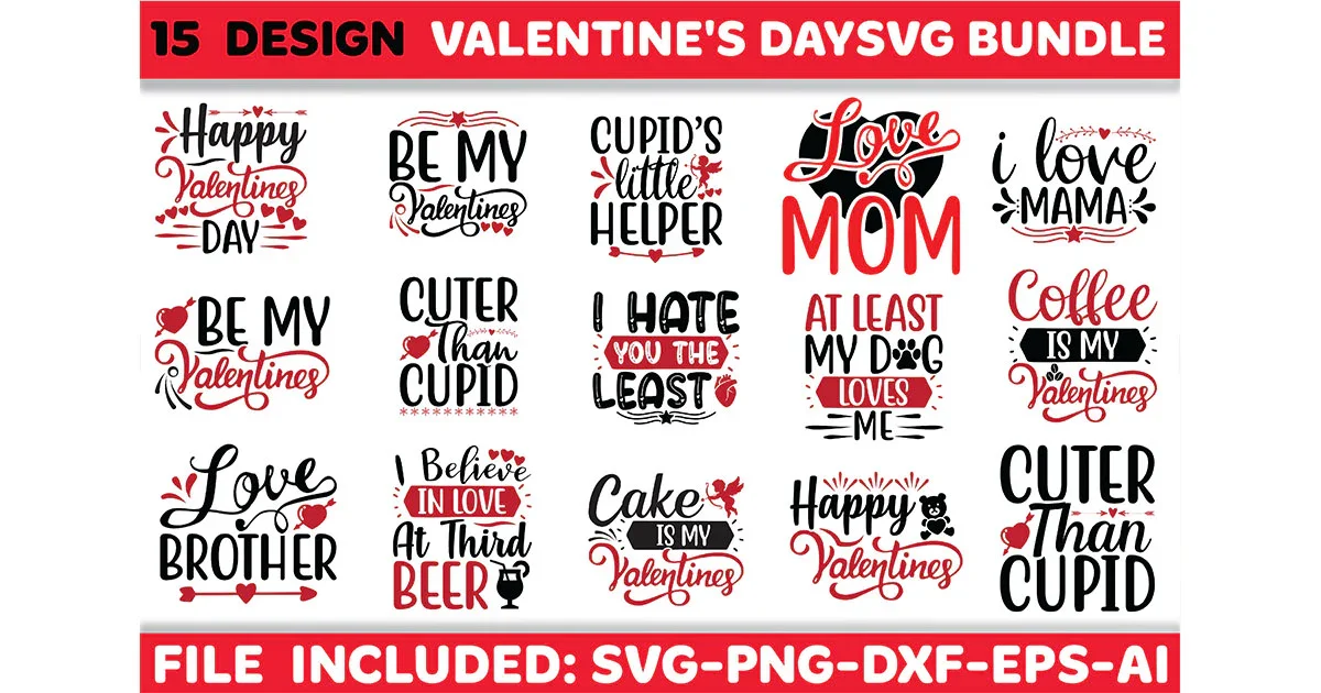 Valentine SVG Bundle