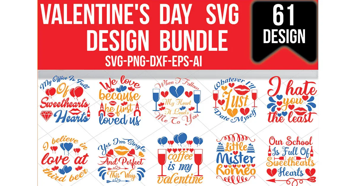 Valentine SVG Bundle
