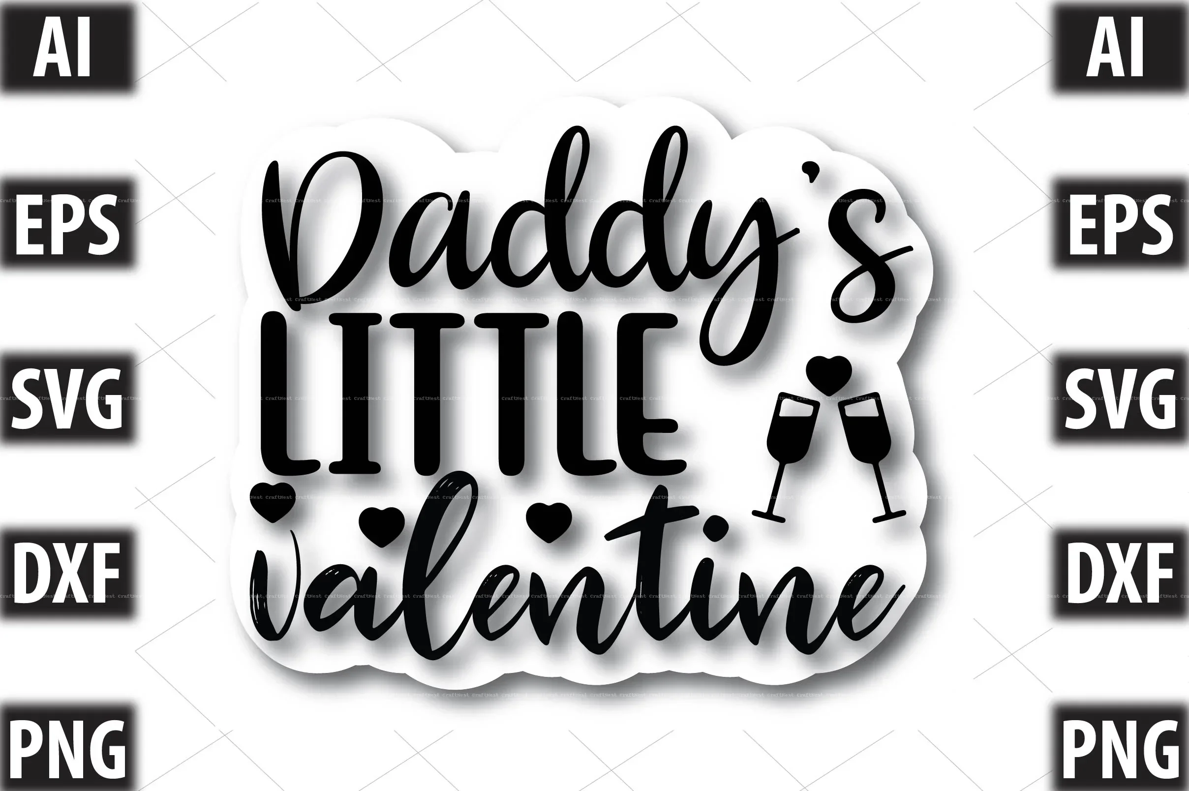 Valentine's Day Stitcher SVG Bundle - Image 8