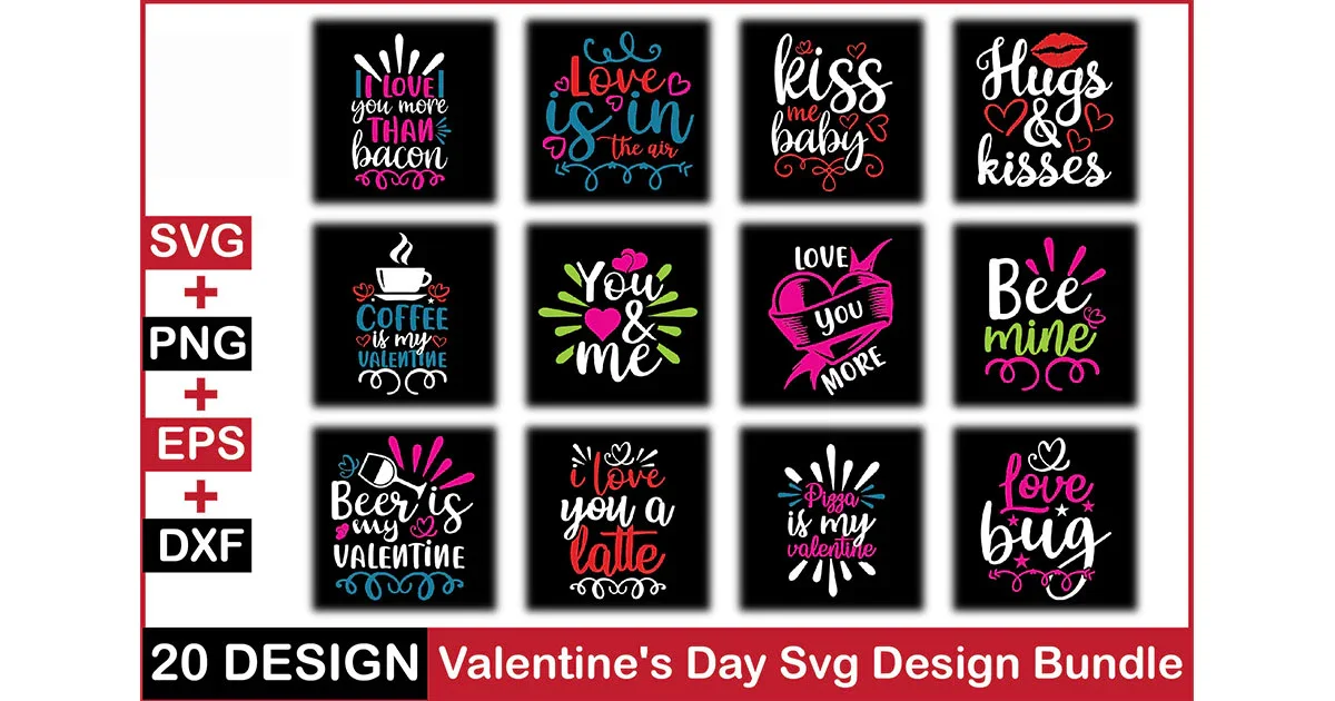Valentine's Day SVG Bundle