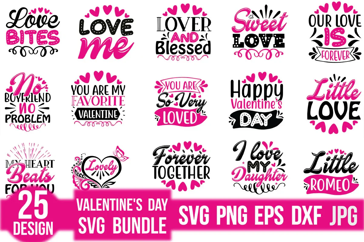 Valentine's Day SVG Bundle - Image 3