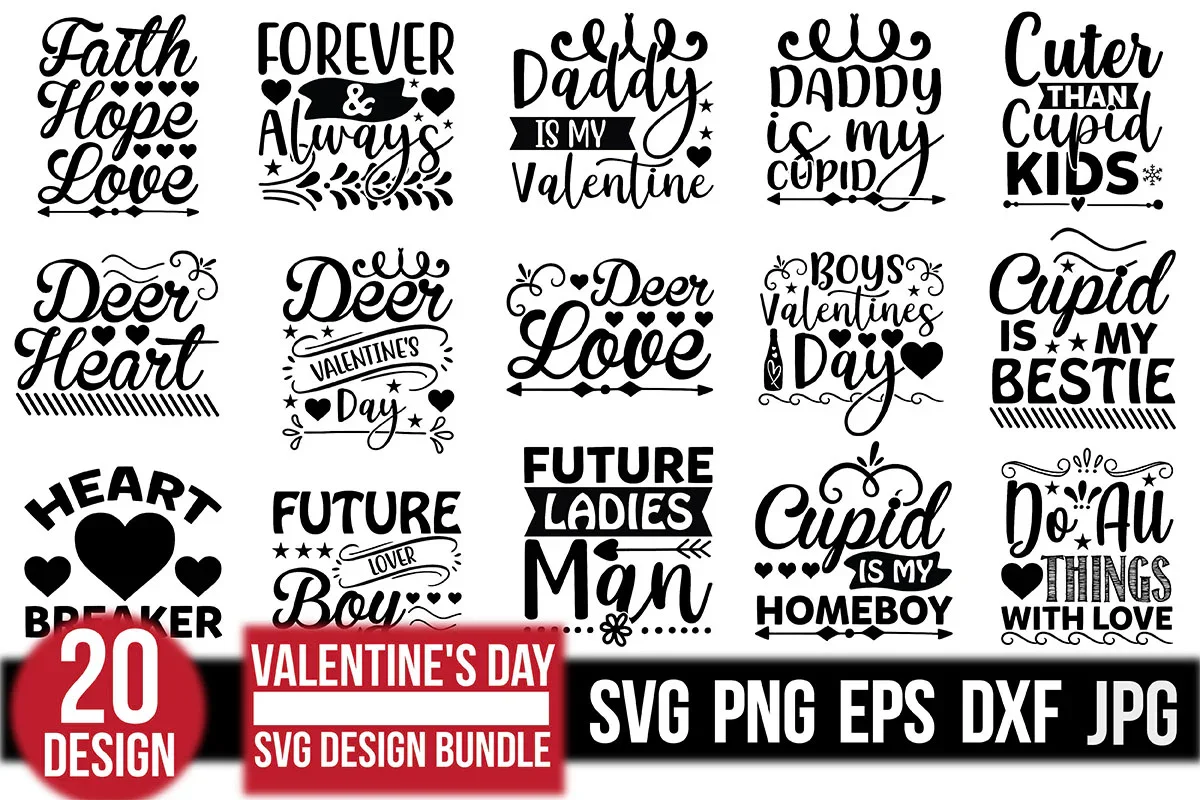 Valentine's Day SVG Bundle - Image 3